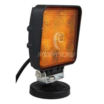 China IP67 Offroad ATV SUV LED Work Lights 4 x 4 Square 15W LED Tuning Working Light Yellow for sale