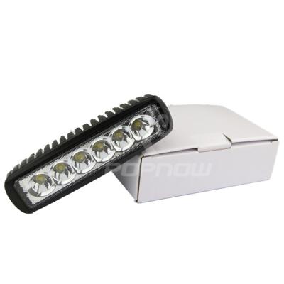 中国 18W LED の仕事ライトはスポット・ビーム 12V 24V ATV SUV のジープ鉱山のボート ランプにあふれます 販売のため