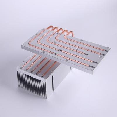 China Aluminum Extruded Radiator Good Quality Medical Equipment Radiator With Heatpipe for sale