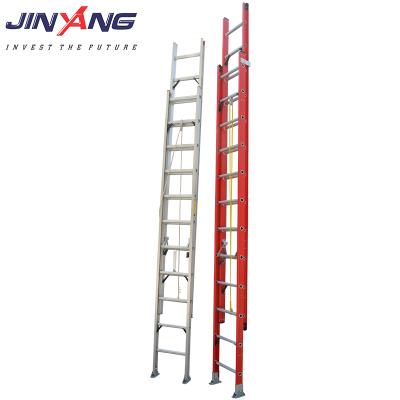 China JINYANG JY-L-WI08 Folding Ladders 8-20 STEP 4.8m 6m 7.2m 8.4m 9.6m 10.8m 12m Fiberglass Extension Ladder for sale