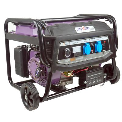 China Jinyang Classic And Hot Sale Model JG3500GR 3000W Gasoline Generator With 15L Remote Start for sale