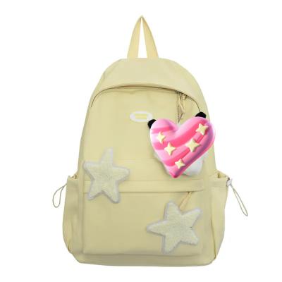 China 2023 College Nylon Female Students Backpack Cute Schoolbag High School University Student Department Small Fresh Backpack for sale