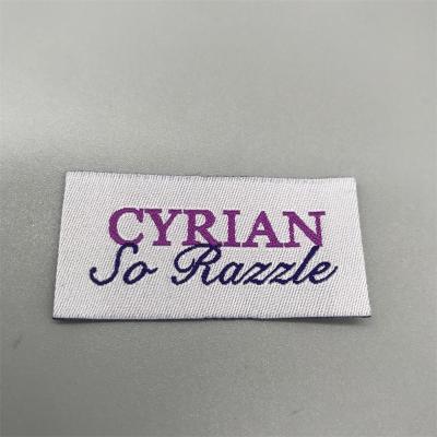 China Eco - Friendly Fashion OEM Apparel Custom T - Shirt Woven Labels for sale