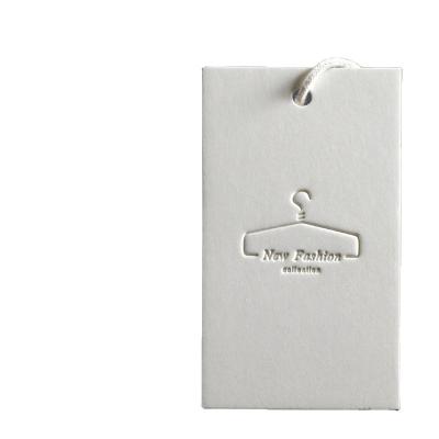 China Eco-friendly Embossed Hang Tags Custom Hang Tags For Jewelry Garment Hang Tags for sale