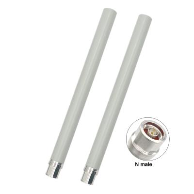 China Strengthen 5G 4G Full Band 2.4G 5.8G 433Mhz 470Mhz Outdoor Waterproof WiFi 600~6000Mhz LORA Antenna With N Male Connector H: 275mm*Dia: 23mm for sale