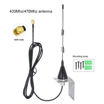 China External Omni wifi 470Mhz 433Mhz 400Mhz 8dbi 400~470Mhz high gain antenna with mounting tools H: 177mm for sale