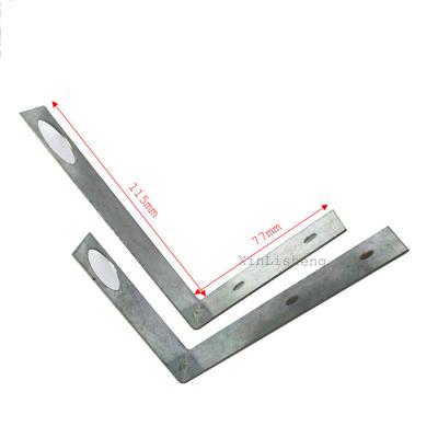 China Galvanized Sheet Customized Heavy Duty Black Metal Galvanized Plate L Shaped Bracket Adjustable for sale