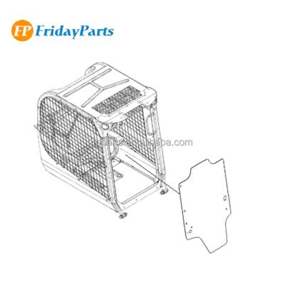 China Skidsteer Loader FP Construction Parts Skid Loader Front Glass 50305659 Windshield for sale