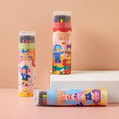 China ZL215 48 Colors Children's Drawing Paint\Cheap Price Premium Quality Holes Pencil Color Eco-friendly Pencil Set With Sharpener for sale