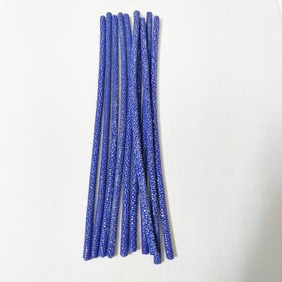 China 6mm Round Stingray Leather Rope Different Sizes of Thailand Stingray Round Stingray Leather Rope for Jewelry Making for sale