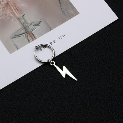 China All new 2021 single occasion personality earrings trend lightning earrings street couples constellation earrings for sale