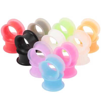 China No Allergy Silicone Ear Plugs Soft Tunnels Measurements Eyelets Ear Tunnels Plugs Earlobe Tatto Punk Style for sale