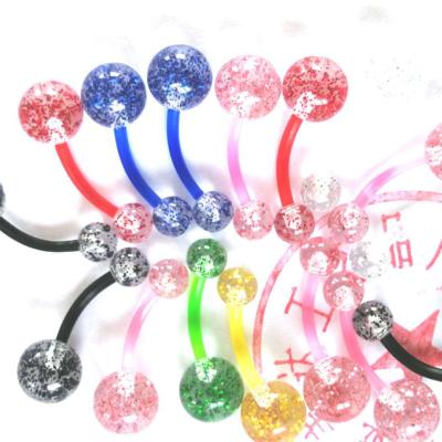 China No Allergy Acrylic Ring Titanium Internally Threaded Belly Piercing Jewelry Girls With Piercings for sale