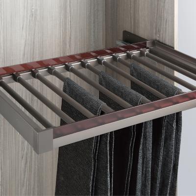 China Traditional Wardrobe Accessories Hardware Pants Racks With Adjustable Width for sale