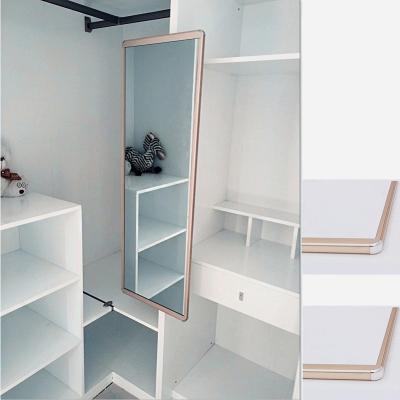 China Simple Design Industrial Hot Selling Wardrobe Walk-Through Mirror For Sliding Door Wardrobe for sale