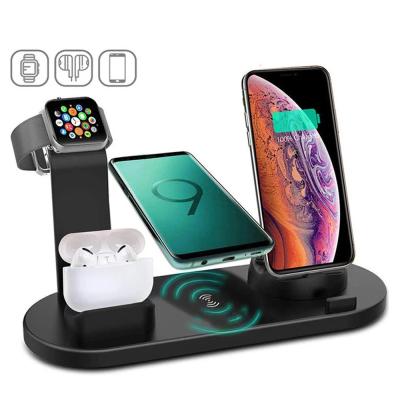 China Smart Watch 4 in 1 wireless charger for iphone bulk chargers phone watch bulk wireless chargers for sale