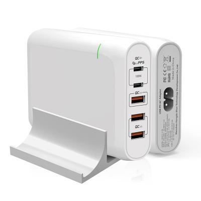 China UniversalÂ   4 Ports 100W Total Power QC3.0 PD Smart Fast Charger Multi Charger Station for sale