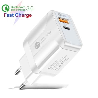 China UniversalÂ   18W Wholesale QC3.0 Quick Charge 3.0 Wall Charger USB Fast Bulk Charger Phone Charging Adapter for sale