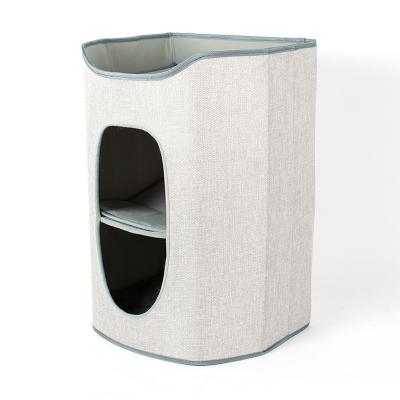 China Viable Manufacturer Cat Bed and Wholesale Functional Foldable Warm Soft Cat Tree Cat Toy for sale