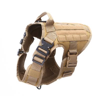 China Hot Sale Dog Harness Tough Stocked Otudoor Training Harness Tactical Military Army Dog Heavy Duty Dog Harness for sale