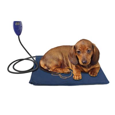 China Sustainable Adjustable Electric Dog and Cat Bed Warmer Blanket with Heavy Duty Steel Chew Rope Pet Heater Pad for sale