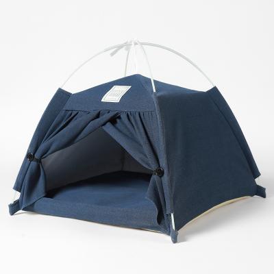 China Foldable Foldable Pet Tent Dog Bed Cat Teepee House Tents Dog Bed Summer Winter Sale Pet Tent Warm Breathable Teepee Tent for sale