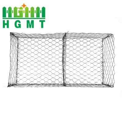 China Poultry Cages 2*1*1 Galvanized Hexagonal Wire Woven Gabion Box Stone Basket Mattress Cage Retaining Wall Construction Netting for sale