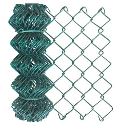 China Hot Selling Diamond Hole Size Hot Dipped Galvanized PVC Coated Metal Chain Link Fence for sale