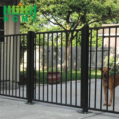 China Cheap Price Easily Assembled Outdoor Metal Garden Fence Panel Black Aluminum Fence For Houses for sale