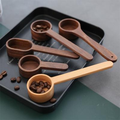 China Natural USA Beech Spoon Walnut Tea Spice Teaspoon Good Quality for sale