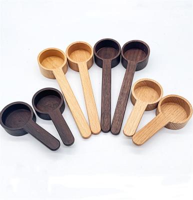 China Wholesale Custom Wooden Kitchen Tea Sugar Spice Coffee Doser Crafts for sale