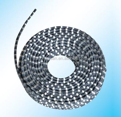 China Diamond Best Diamond Wire Rope Prices Saw With Rubber For Marble Stone Quarrying for sale