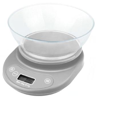 China Weight Measuring Hot Selling Easy-view LCD Display Electronic Digital Fruit and Vegetable Kitchen Scale for sale