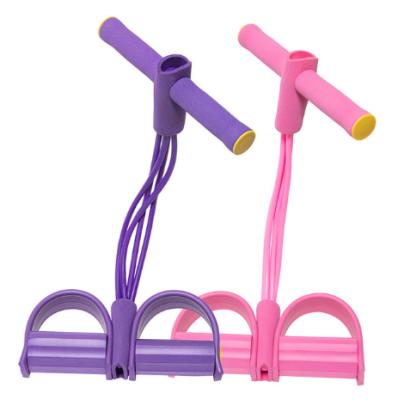 China Yoga Fitness Sponge Rubber NBR Body Fit Exercise Crunches Stool Abdominal Pull Rope Sit Up Pull Up Pedal Home Leg Quad Tube Elastic Push Band Rope for sale