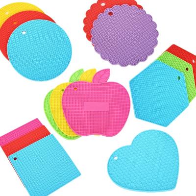 China Non-slip Pot Mat Pot Holders Silicone Insulation Mat For Kitchen for sale