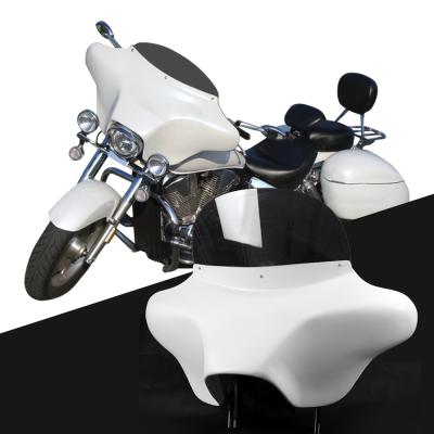 China Durable Motorcycle Bat Wing Fairing Cowl Speaker Windshield Deflector For Harley Road King for sale