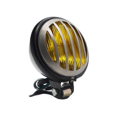 China Retro Motorcycle Headlight Front Lamp For Cafe Racer Custom Bobber Chopper Headlight 24cm*21cm*12cm for sale