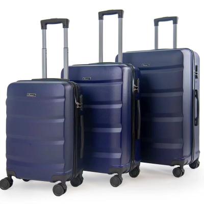 China ABS Factory International Carry On Luggage With Lock Trolley Travel Suitcase Luggage Set for sale