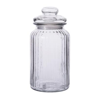 China Freshness Preservation Storage Glass Jars With Multi Specification Food Storage Containers Airtight Clear Glass Jars for sale