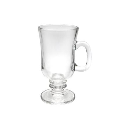 China Viable Price Cheap Glass Mug High Quality Glass Mug With Handle For Coffee Juice Home Glass Beer Mug for sale