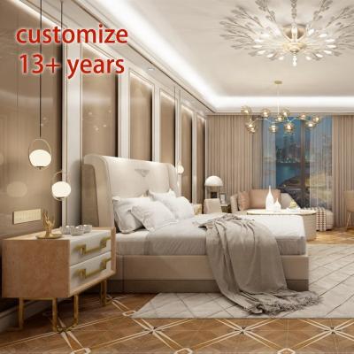 China Factory Direct Customized Wood Bedroom Furniture Set Modern Design Bedroom Furniture Wardrobe Bed Adjustable (Height) for sale