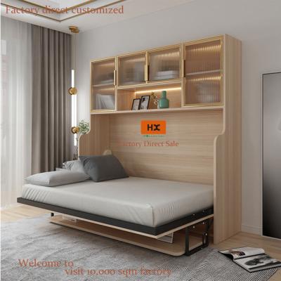 China Factory Direct Customized Murphy Wall Bed Bookshelf Folding Bed Adjustable (Height) Furniture Wholesale Bedroom Furniture New Arrival for sale