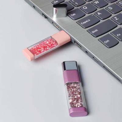 China Luminous Color Plastic U Disk USB Drive With Customized Logo 128GB 64GB For Gift ABS USB Flash Drive for sale