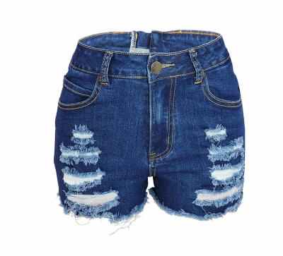 China Summer Breathable Dress Ripped Jeans Shorts Distressed Jeans For Women Pocket Hole Woman Shorts Pants Denim Shorts for sale