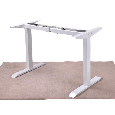 China Electric Standing Manufacturer Adjustable Height Sit Stand Desk Frame Double Motor Adjustable Factory Desk (Height) Large for sale