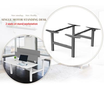 China (Height) Adjustable Motorized Smart Height Adjustable Stand Up Desk Modern Metal Table Frames for sale