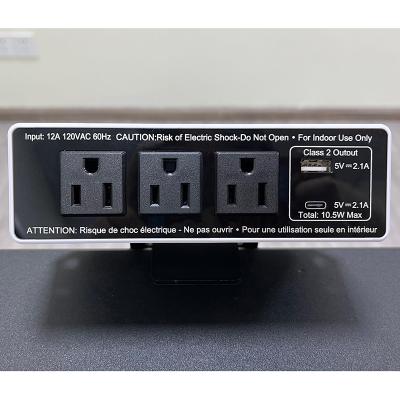 China USB Quick Charging Super Practical Type C USB Power Socket POS Desktop AC Power Supply Socket for sale