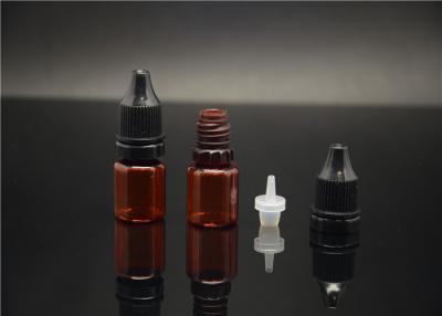 China Customized E Liquid Bottles E - Cig Dropper Bottle Silk Screen Printing With Lid for sale