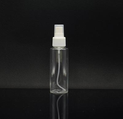 China 100ml Transparent Atomizer Flat Shoulder Pet Spray Bottle With Mist Sprayer for sale