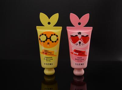 China 50ml To 80ml Cute Cartoon Hand Cream Lotion Tube Packaging Ear Tail Sealing for sale